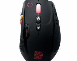 曜越 Tt eSPORTS VOLOS 狂戰機甲 電競滑鼠 黑色 MO-VLS-WDLOBK-01